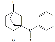 (1R,5R)-6-Methylene-1-(phenylsulfinyl)bicyclo[3.2.1]octan-2-one Structure