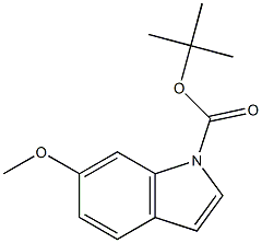 1-(tert-Butoxycarbonyl)-6-methoxy-1H-indole 结构式