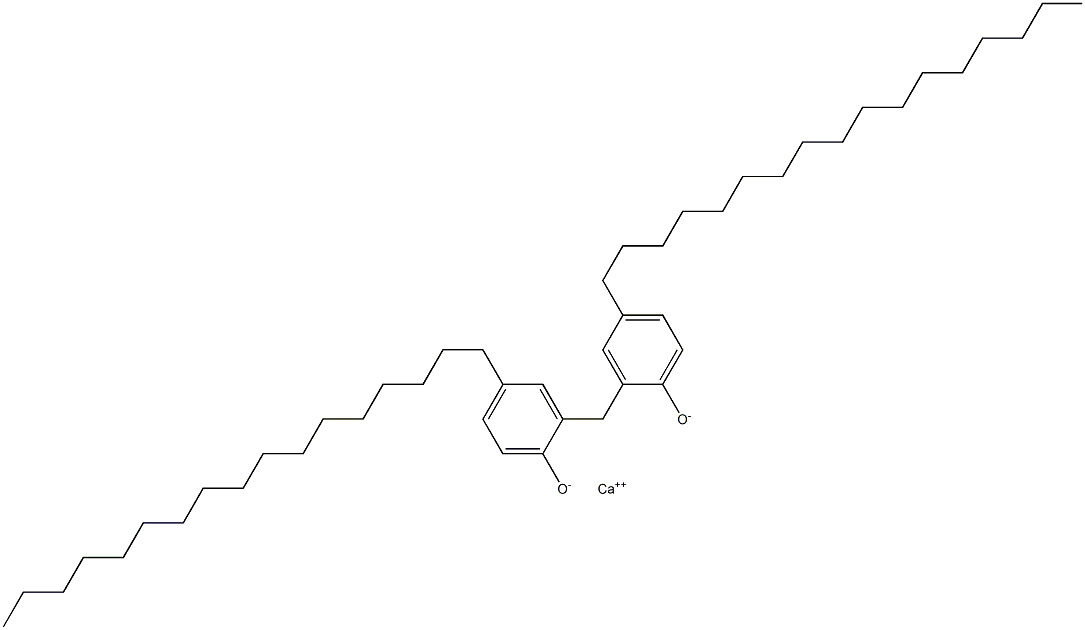 Calcium 2,2'-methylenebis(4-heptadecylphenoxide) Structure