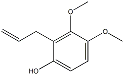 3,4-Dimethoxy-2-(2-propenyl)phenol,,结构式