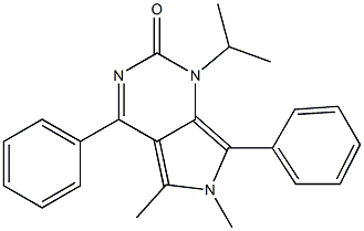 1-Isopropyl-5,6-dimethyl-4,7-diphenyl-6H-pyrrolo[3,4-d]pyrimidin-2(1H)-one,,结构式