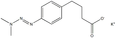 4-(3,3-Dimethyl-1-triazeno)benzenebutyric acid potassium salt Structure