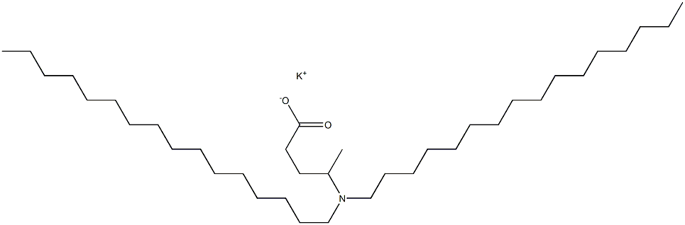4-(Dihexadecylamino)valeric acid potassium salt Struktur