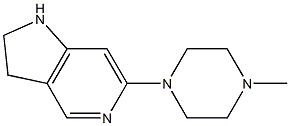 2,3-Dihydro-6-(4-methyl-1-piperazinyl)-1H-pyrrolo[3,2-c]pyridine