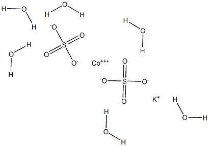 Cobalt potassium bissulfate hexahydrate,,结构式