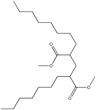 Octadecane-8,10-dicarboxylic acid dimethyl ester Structure