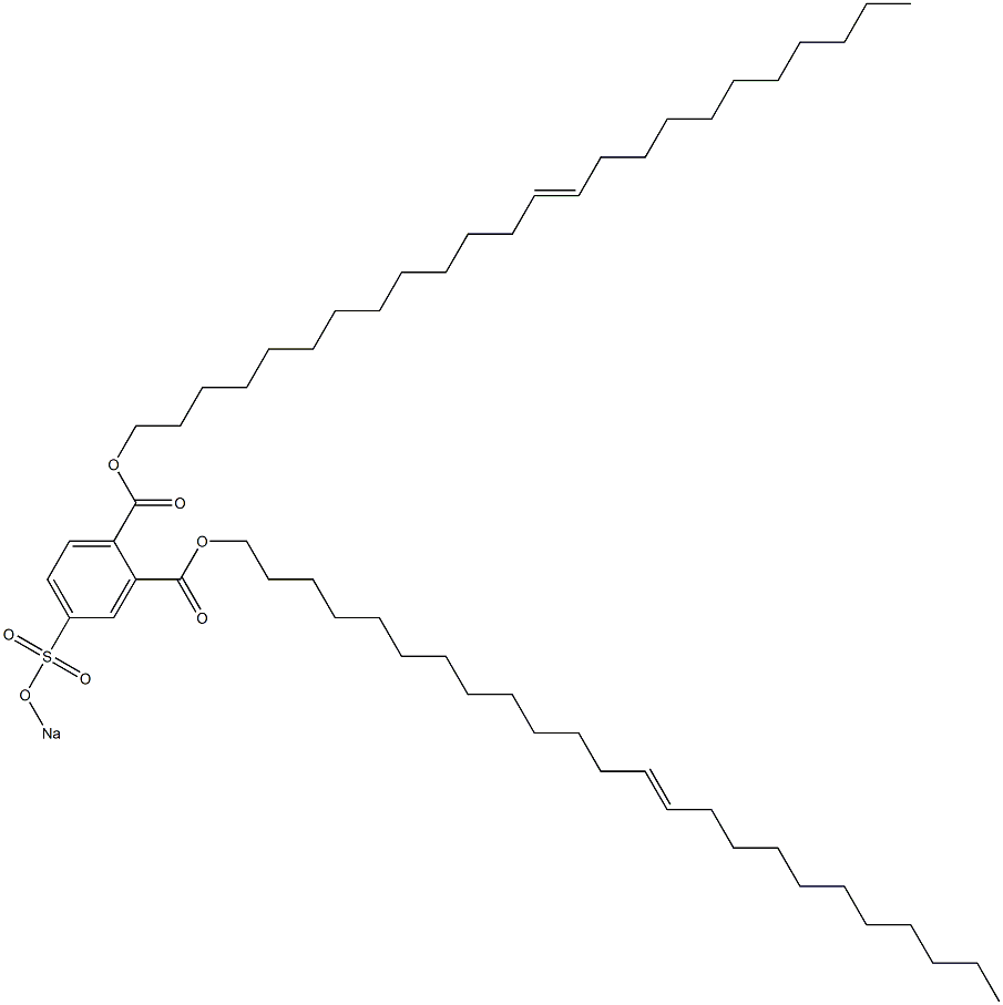 4-(Sodiosulfo)phthalic acid di(13-tetracosenyl) ester Structure