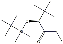 [S,(-)]-4-(tert-Butyldimethylsiloxy)-5,5-dimethyl-3-hexanone 结构式