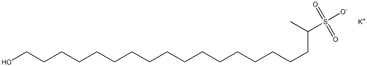  19-Hydroxynonadecane-2-sulfonic acid potassium salt