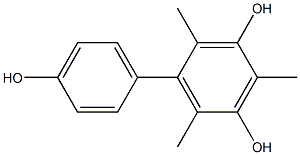 2,4,6-Trimethyl-1,1'-biphenyl-3,4',5-triol Structure