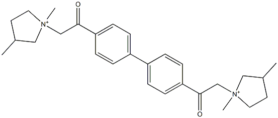 1,1'-[[1,1'-Biphenyl-4,4'-diyl]bis(2-oxo-2,1-ethanediyl)]bis(1-methyl-3-methylpyrrolidinium)