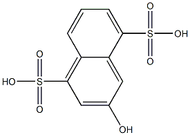 3-Hydroxy-1,5-naphthalenedisulfonic acid,,结构式