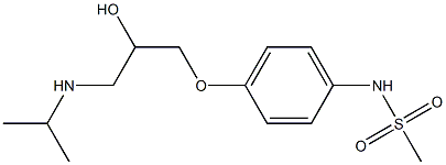 N-[4-(3-Isopropylamino-2-hydroxypropyloxy)phenyl]methanesulfonamide,,结构式