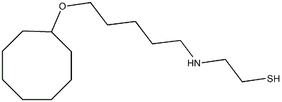 2-[[5-(Cyclooctyloxy)pentyl]amino]ethanethiol 结构式