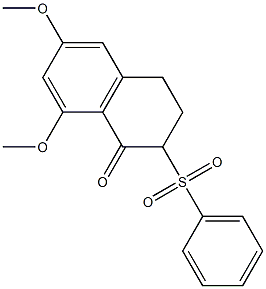 3,4-Dihydro-6,8-dimethoxy-2-phenylsulfonylnaphthalen-1(2H)-one Structure