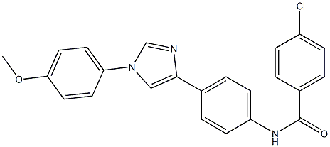 4-Chloro-N-[4-[1-[4-methoxyphenyl]-1H-imidazol-4-yl]phenyl]benzamide|