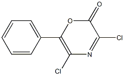 6-Phenyl-3,5-dichloro-2H-1,4-oxazine-2-one,,结构式
