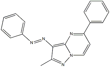 2-Methyl-3-(phenylazo)-5-phenylpyrazolo[1,5-a]pyrimidine