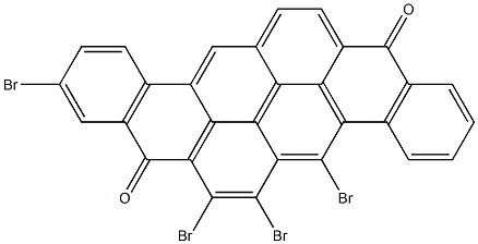 5,6,7,10-Tetrabromo-8,16-pyranthrenedione Struktur