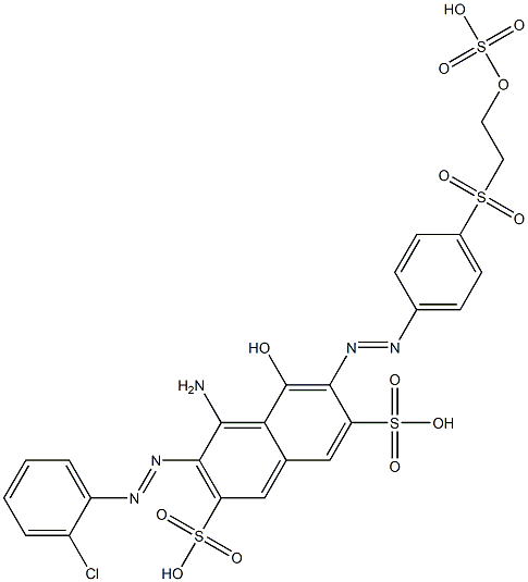 4-Amino-3-[(2-chlorophenyl)azo]-5-hydroxy-6-[[4-[[2-(sulfooxy)ethyl]sulfonyl]phenyl]azo]-2,7-naphthalenedisulfonic acid