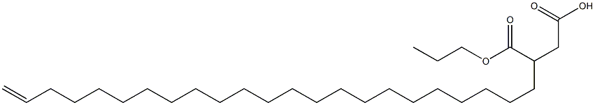 3-(22-Tricosenyl)succinic acid 1-hydrogen 4-propyl ester,,结构式