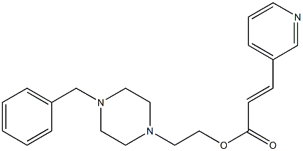 3-Pyridineacrylic acid 2-(4-benzyl-1-piperazinyl)ethyl ester