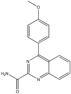 4-(4-Methoxyphenyl)quinazoline-2-carboxamide,,结构式