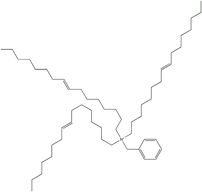 Tri(8-hexadecenyl)benzylaminium,,结构式