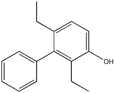 3-Phenyl-2,4-diethylphenol Struktur