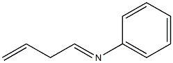 N-(3-Buten-1-ylidene)aniline 结构式