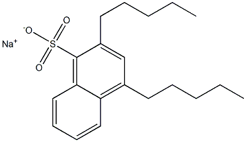 2,4-Dipentyl-1-naphthalenesulfonic acid sodium salt 结构式