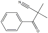 2-ベンゾイル-2-メチルプロパンニトリル 化学構造式