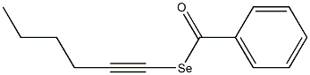 Selenobenzoic acid Se-(1-hexynyl) ester Structure