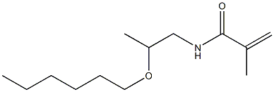 N-(2-Hexyloxypropyl)methacrylamide Structure