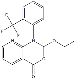 1-[2-(Trifluoromethyl)phenyl]-2-ethoxy-2H-pyrido[2,3-d][1,3]oxazin-4(1H)-one|