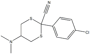 5-(Dimethylamino)-2-[4-chlorophenyl]-1,3-dithiane-2-carbonitrile