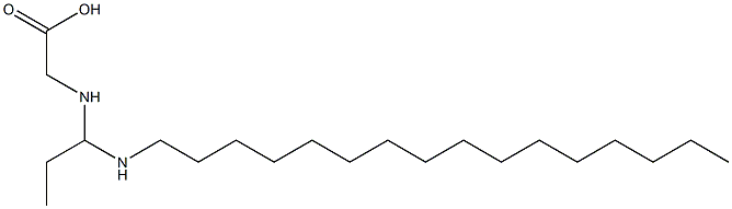 N-[1-(Hexadecylamino)propyl]aminoacetic acid 结构式