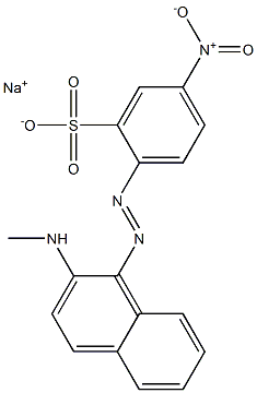  2-[[2-(Methylamino)-1-naphtyl]azo]-5-nitrobenzenesulfonic acid sodium salt