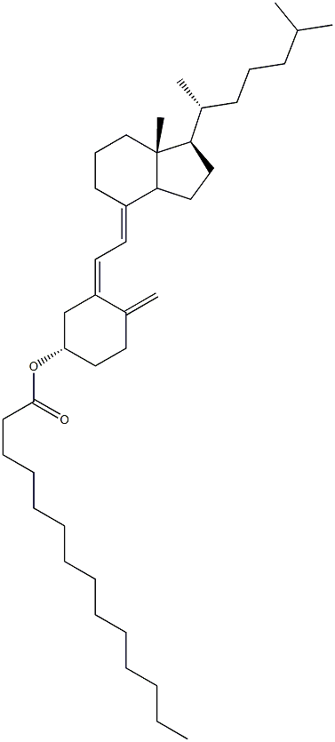 Cholecalciferol myristate,,结构式