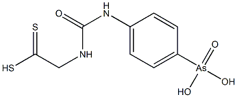 2-[3-(p-Arsonophenyl)ureido]dithioacetic acid