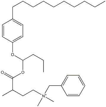 N,N-Dimethyl-N-benzyl-N-[3-[[1-(4-decylphenyloxy)butyl]oxycarbonyl]butyl]aminium