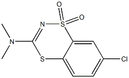  3-(Dimethylamino)-7-chloro-1,4,2-benzodithiazine 1,1-dioxide