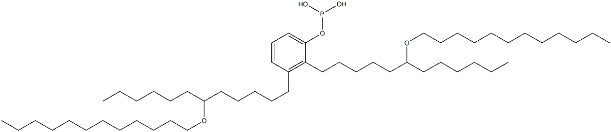 Phosphorous acid bis[6-(dodecyloxy)dodecyl]phenyl ester Structure