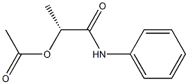 [R,(+)]-2-(Acetyloxy)-N-phenylpropionamide,,结构式