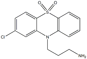 3-[(2-Chloro-10H-phenothiazine 5-oxide)-10-yl]propan-1-amine oxide Struktur