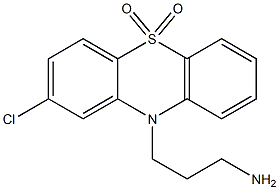 3-[(2-Chloro-10H-phenothiazine 5-oxide)-10-yl]propan-1-amine oxide 结构式