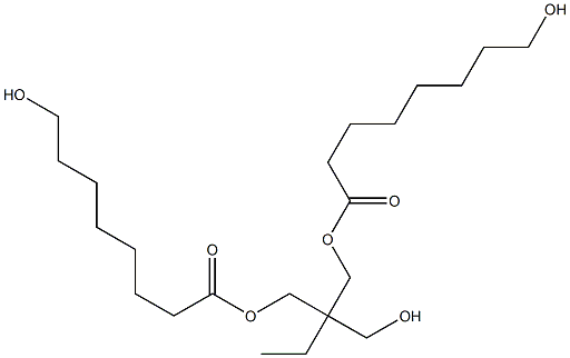 Bis(8-hydroxyoctanoic acid)2-ethyl-2-(hydroxymethyl)-1,3-propanediyl ester Struktur