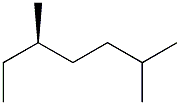 [R,(-)]-2,5-ジメチルヘプタン 化学構造式