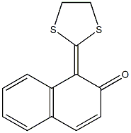 1-(1,3-Dithiolan-2-ylidene)naphthalen-2(1H)-one,,结构式