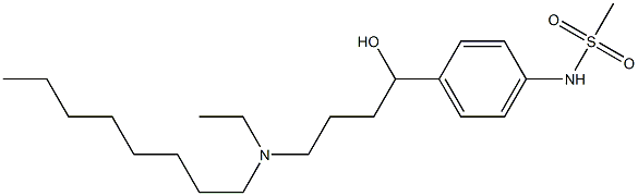 4-(N-Ethyloctylamino)-1-(4-methylsulfonylaminophenyl)-1-butanol